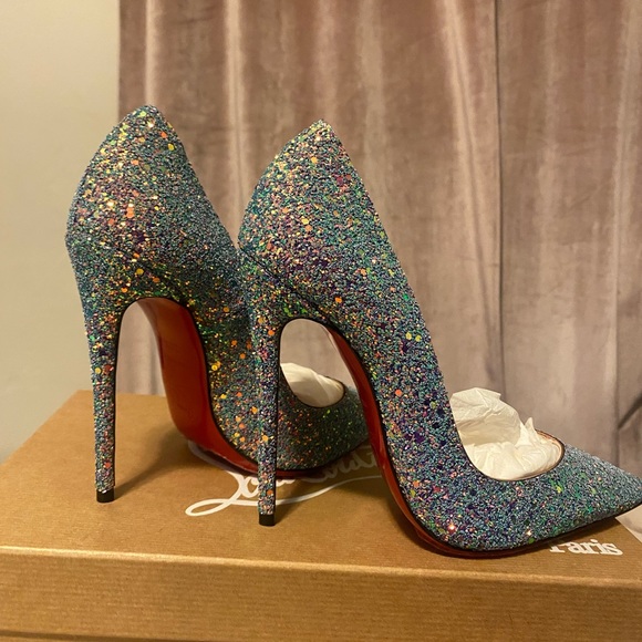 NWB 35.5 so Kate Christian Louboutin’s glitter dragonfly - Picture 9 of 11